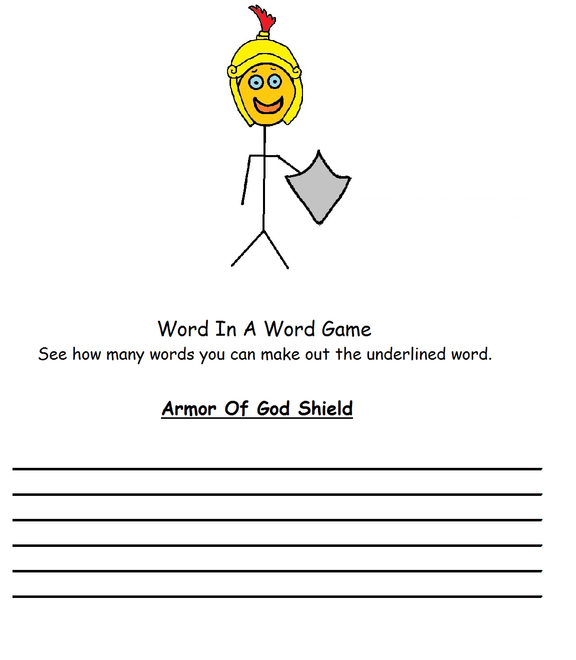 Armor Of God Lesson For Kids